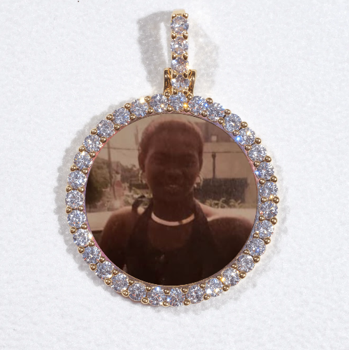 3D CIRCLE CUSTOM PICTURE PENDANT SMALL SIZE