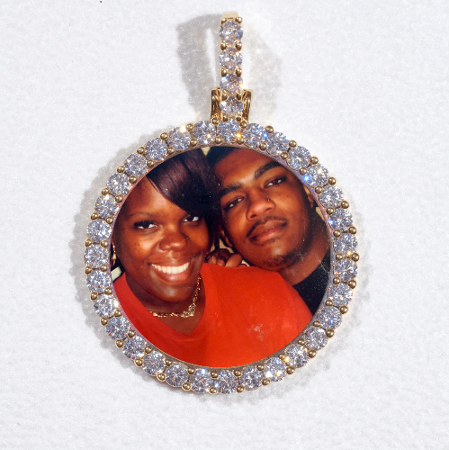 3D CIRCLE CUSTOM PICTURE PENDANT SMALL SIZE