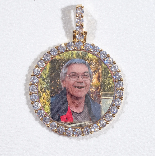 3D CIRCLE CUSTOM PICTURE PENDANT SMALL SIZE