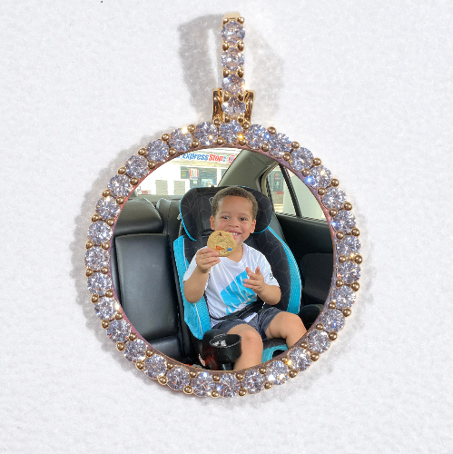 3D CIRCLE CUSTOM PICTURE PENDANT SMALL SIZE