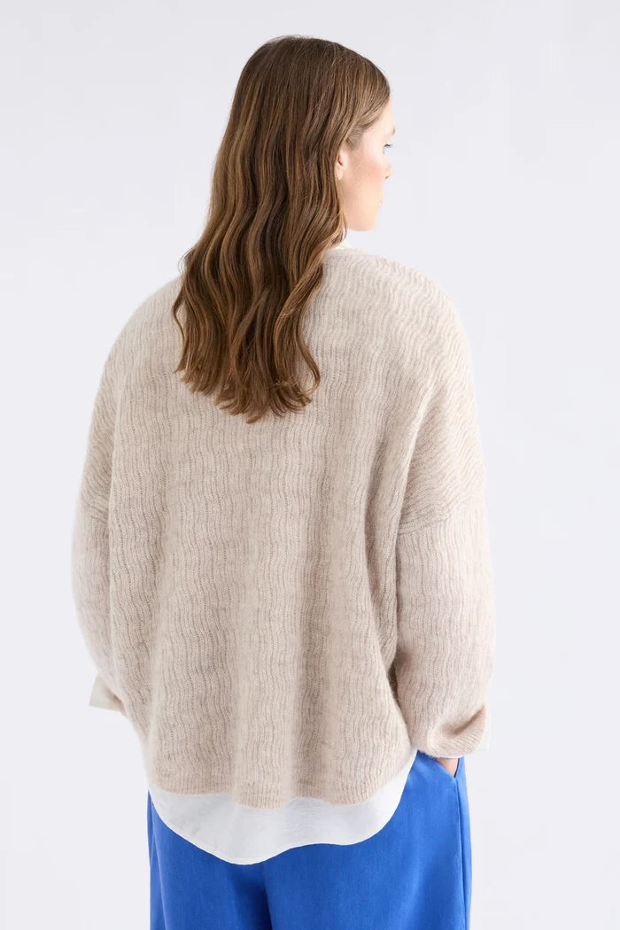 Elk - Agna Pattern Sweater - Ecru