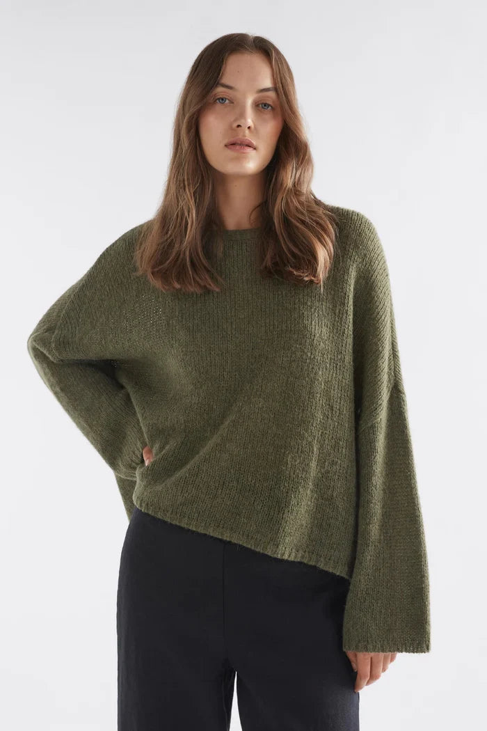 Elk - Agna Sweater - Dark Olive