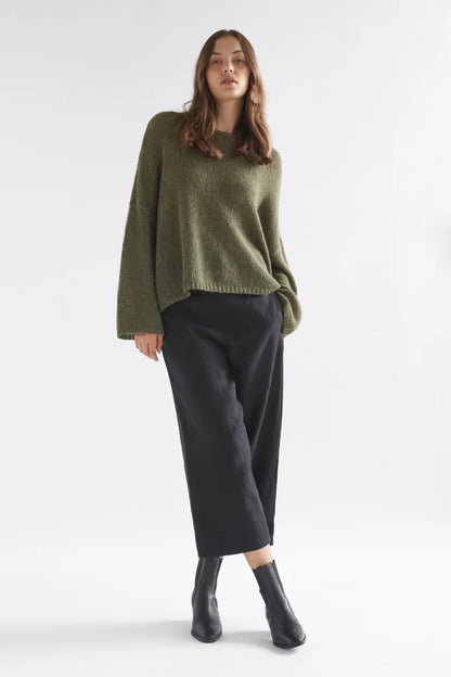 Elk - Agna Sweater - Dark Olive