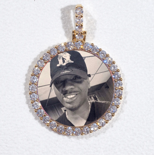3D CIRCLE CUSTOM PICTURE PENDANT SMALL SIZE