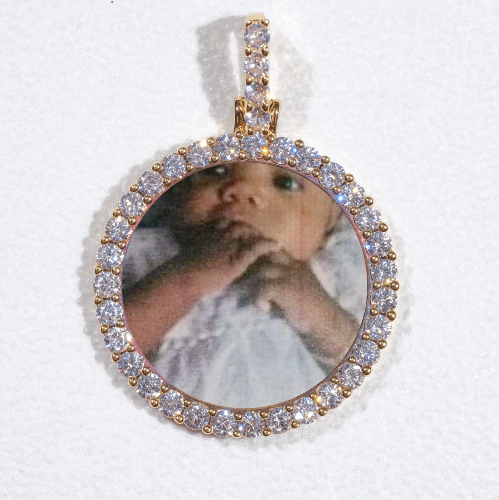 3D CIRCLE CUSTOM PICTURE PENDANT SMALL SIZE