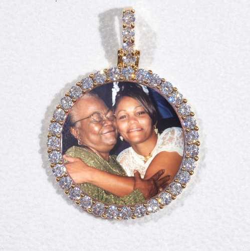 3D CIRCLE CUSTOM PICTURE PENDANT SMALL SIZE