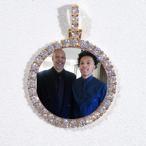 3D CIRCLE CUSTOM PICTURE PENDANT SMALL SIZE