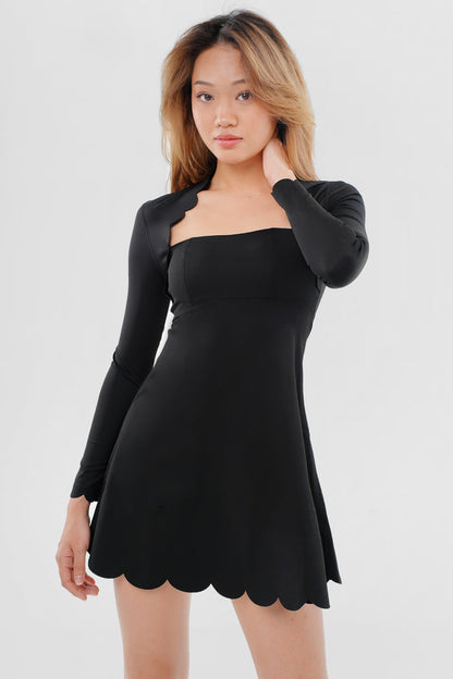 Forget-Me-Not Cape Dress