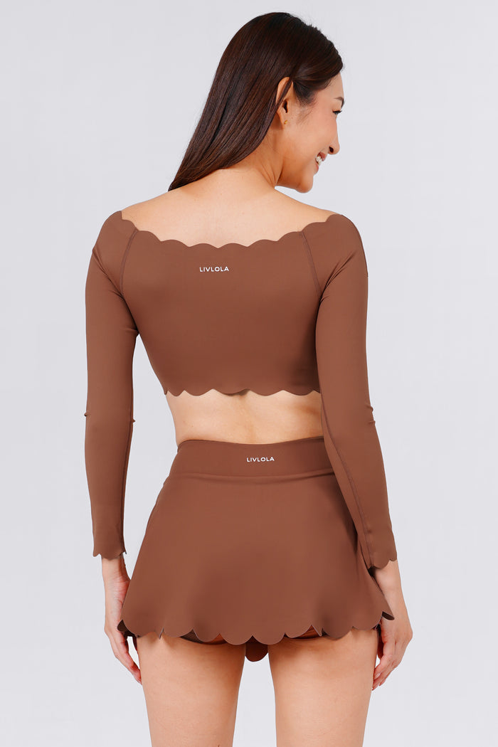 Forget-Me-Not Off Shoulder Long Sleeve Bra