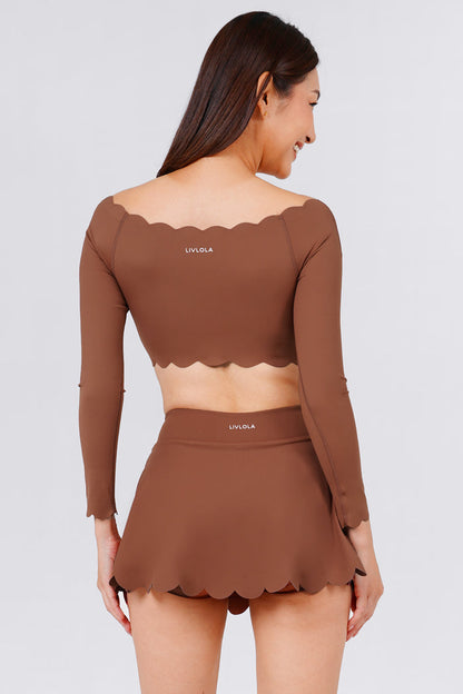 Forget-Me-Not Off Shoulder Long Sleeve Bra