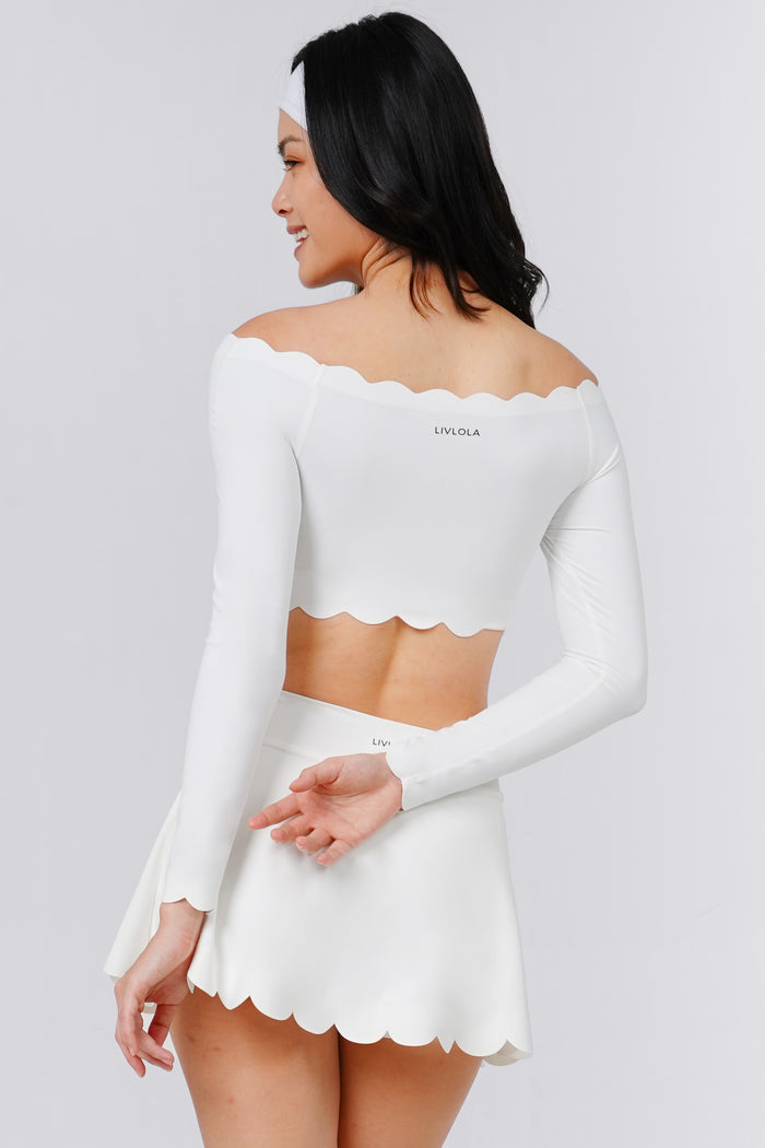 Forget-Me-Not Off Shoulder Long Sleeve Bra