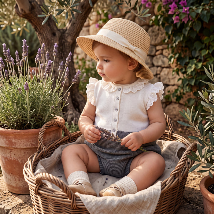 Girl Green Picota Romper