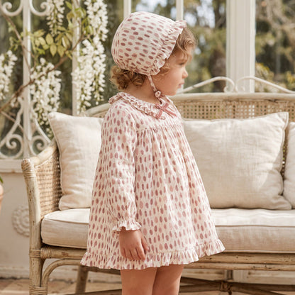 Girl Pink Feathers Print Set 3 Pieces