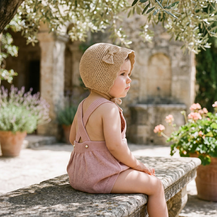 Girl Pink Makeup Borlones Romper