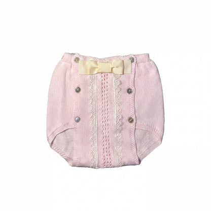Girl Pink Woven Bloomer