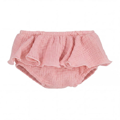 Girl "Skylar" Light Pink Ruffled Bloomer — AGÜ Baby Spanish baby clothes