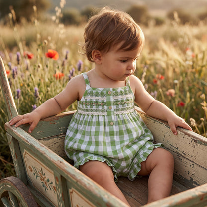 Girls Light Green Jumpsuit
