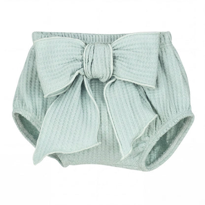 Girls Mint Bloomer with Bow — AGÜ Baby Spanish baby clothes