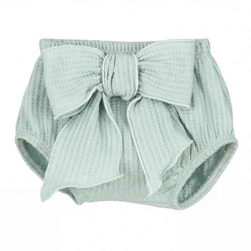 Girls Mint Bloomer with Bow — AGÜ Baby Spanish baby clothes