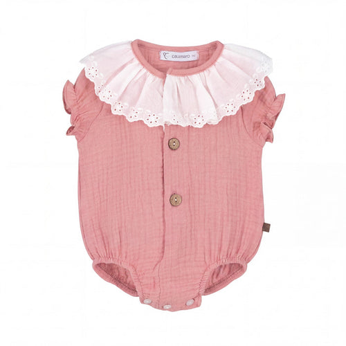 Girls "Pia" Rose Pink Soft Lightweight Shortie — AGÜ Baby Spanish baby clothes