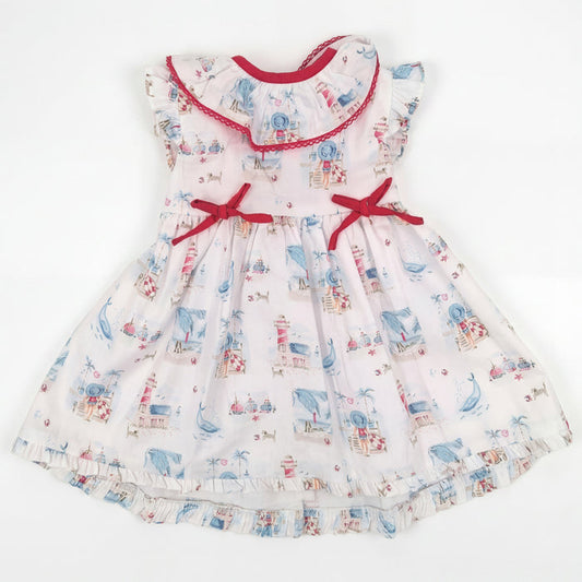 Girls Printed Whales Dress — AGÜ Baby Spanish baby clothes