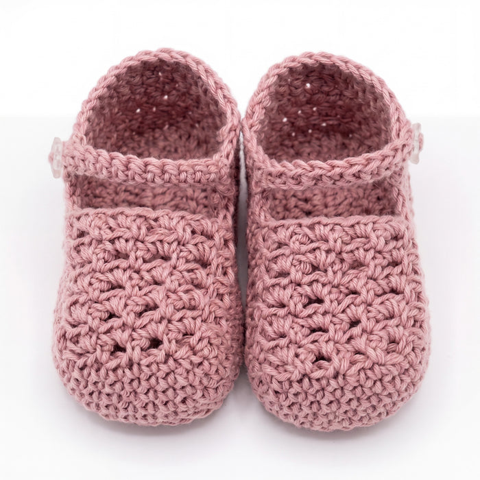 Girls Shoes Knitted One Size — view 4 — handcrafted in Spain — AGÜ Baby