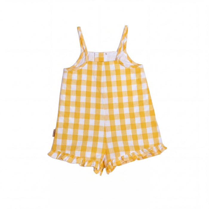 Girls Yellow Jumpsuit