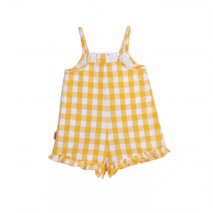 Girls Yellow Jumpsuit