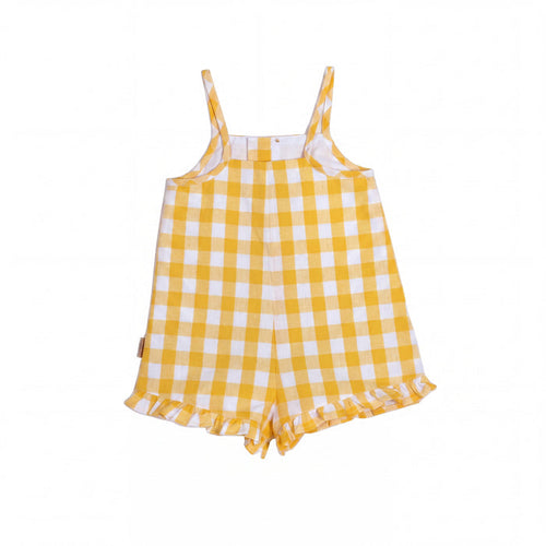 Girls Yellow Jumpsuit