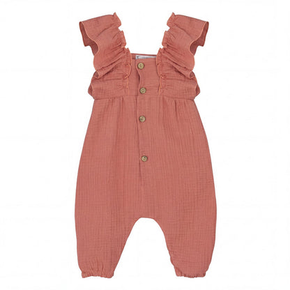 Girls"Effie" Soft Lightweight Jumpsuit — AGÜ Baby Spanish baby clothes