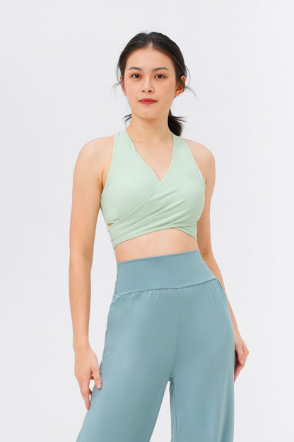Good Karma Ribbed Wrap Bra