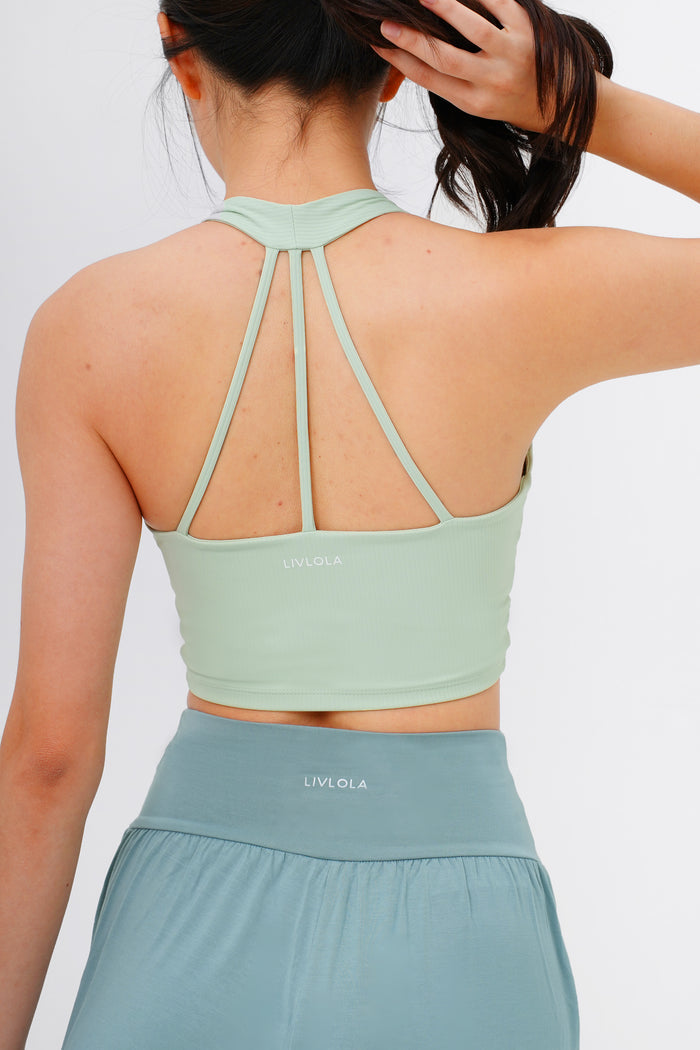 Good Karma Ribbed Wrap Bra