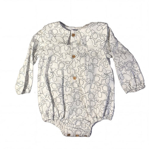 Green Elephant Romper