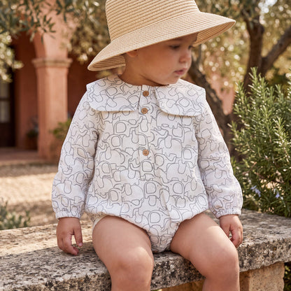Green Elephant Romper