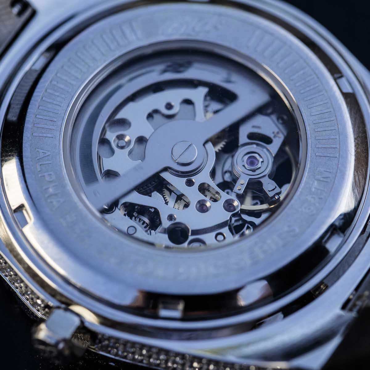 42MM Iced Moissanite Alpha Era® Luminous Skeleton 316