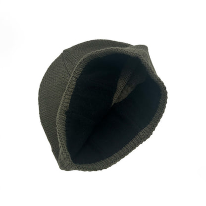 Mütze mit Fleece Olive Innenseite
