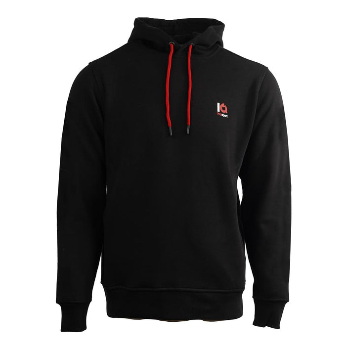 IQ Trainingshoodie Blanko Schwarz – Frontansicht