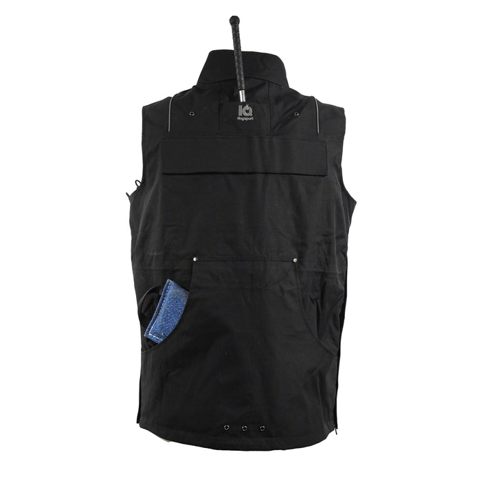 IQ K9 Hundeführerweste Pro Unisex schwarz mit Blanko Patch