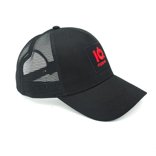 IQ Mesh Cap Schwarz/Rot – Frontansicht
