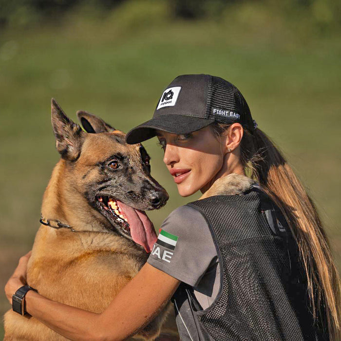 IQ Mesh Cap Black/White – Dog Sports & Training