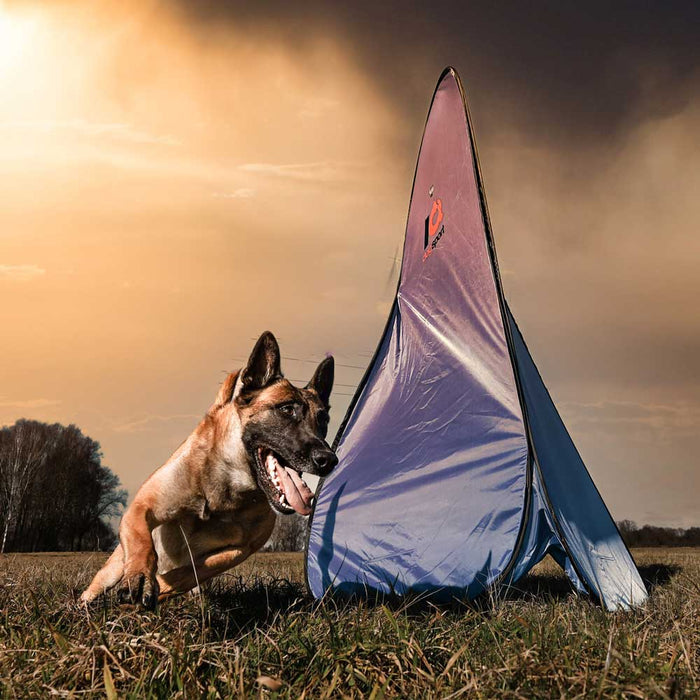 Faltbares IGP-Schutzdienstversteck für mobiles Hundetraining