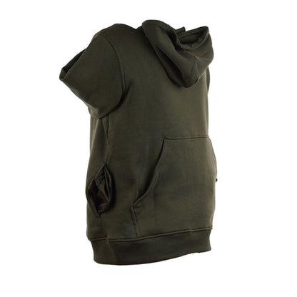 IQ Power Hoodie Olive – Detailansicht Rückentasche