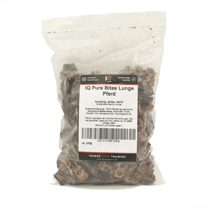 IQ Pure Bites Horse Lung Mini – Training Treats for Sensitive Dogs