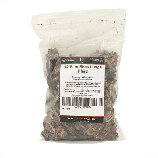 IQ Pure Bites Horse Lung Mini – Training Treats for Sensitive Dogs