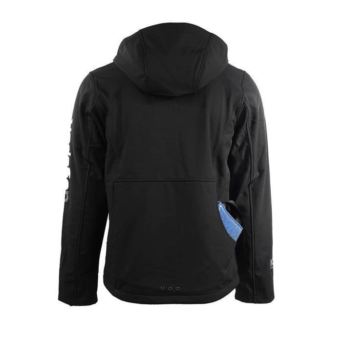 IQ Softshelljacke 2.0 Unisex – Rückansicht mit Rückentasche