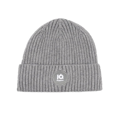 Thermo Beanie - Winter grau - rundes Logo