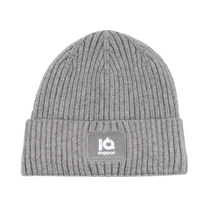 Thermo Beanie - Winter grau - eckiges Logo