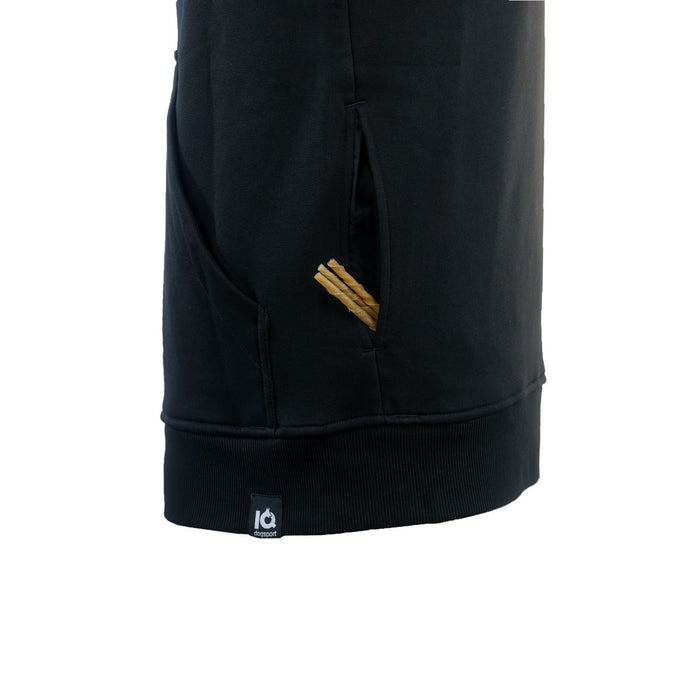 IQ Trainingshoodie 'Cross' – abwaschbare Futtertasche am Hoodie