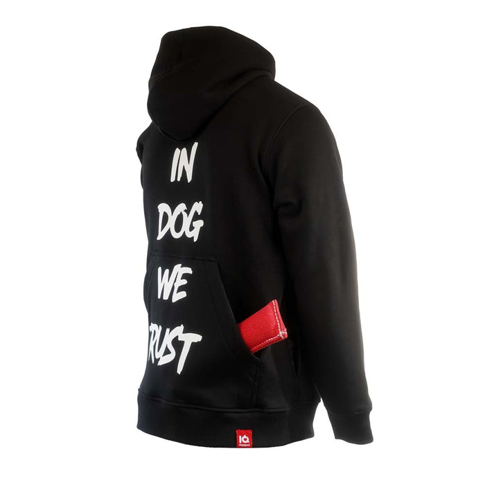 IQ Hoodie - In Dog We Trust - große Rückentasche