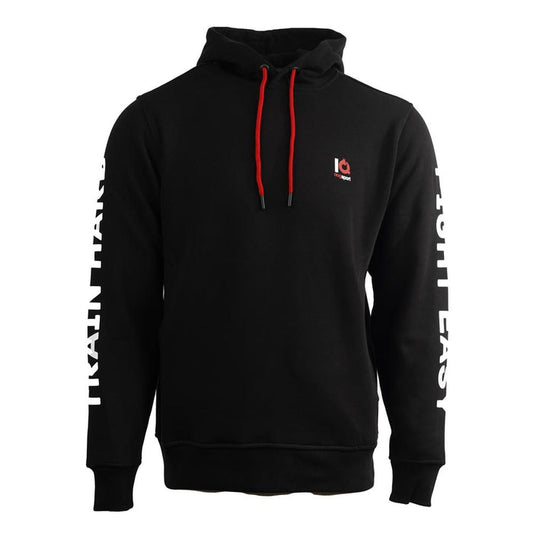 IQ Trainingshoodie „Train Hard. Fight Easy.“ Schwarz – Frontansicht